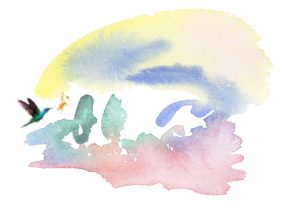 Peinture abstraite aux couleurs pastel