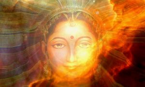 Visage d'une déesse indienne