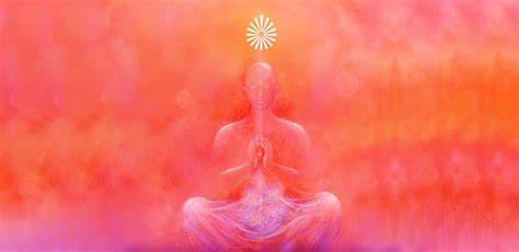Dessin d'un yogi assis en méditation et connecté au Suprême
