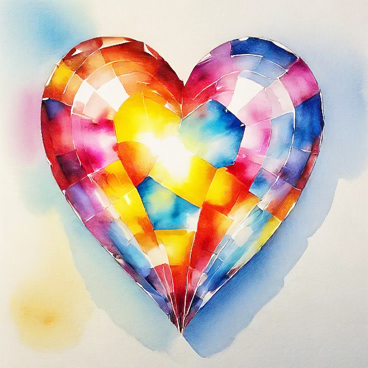 Un coeur fait de diamants