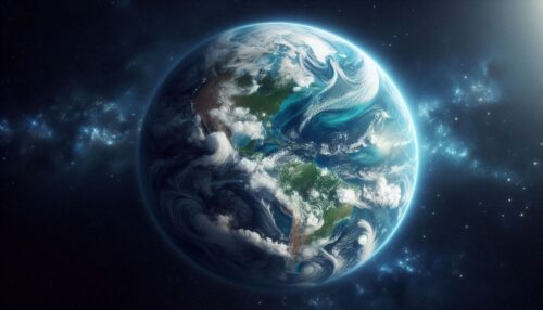 La planète terre vue de l'espace
