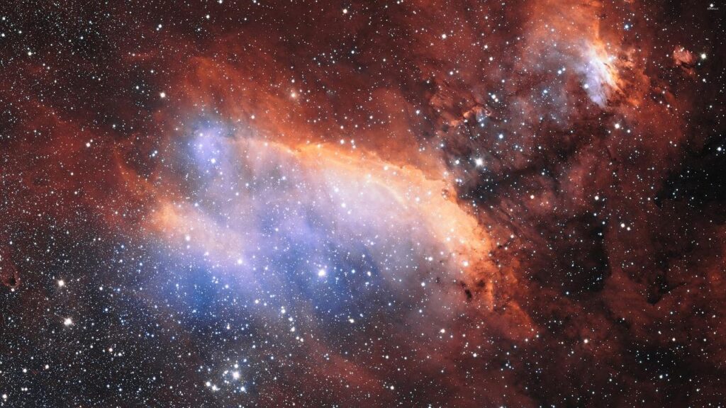Représentation de l'univers, des galaxies qui nous entourent.