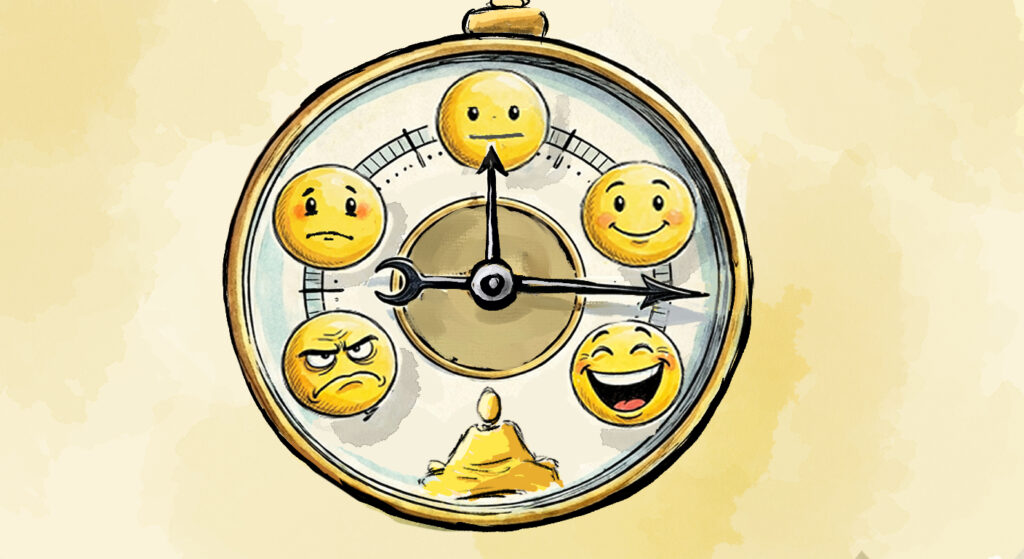 Un baromètre constitué de smiley