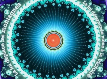 Image avec un point de lumière au centre